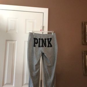 Pink by Victoria’s Secret Capri sweats. Size small